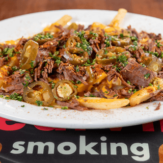 Chopped Beef Nacho Fries